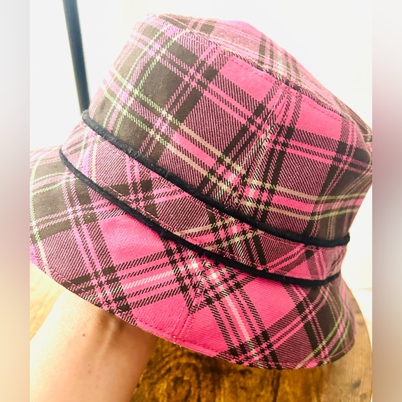 Coach Wool Pink Plaid Twist Buckle Bucket Hat
Vintage - Picture 2 of 10